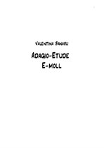 Adagio-etude E-moll